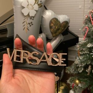 versace crystals belt